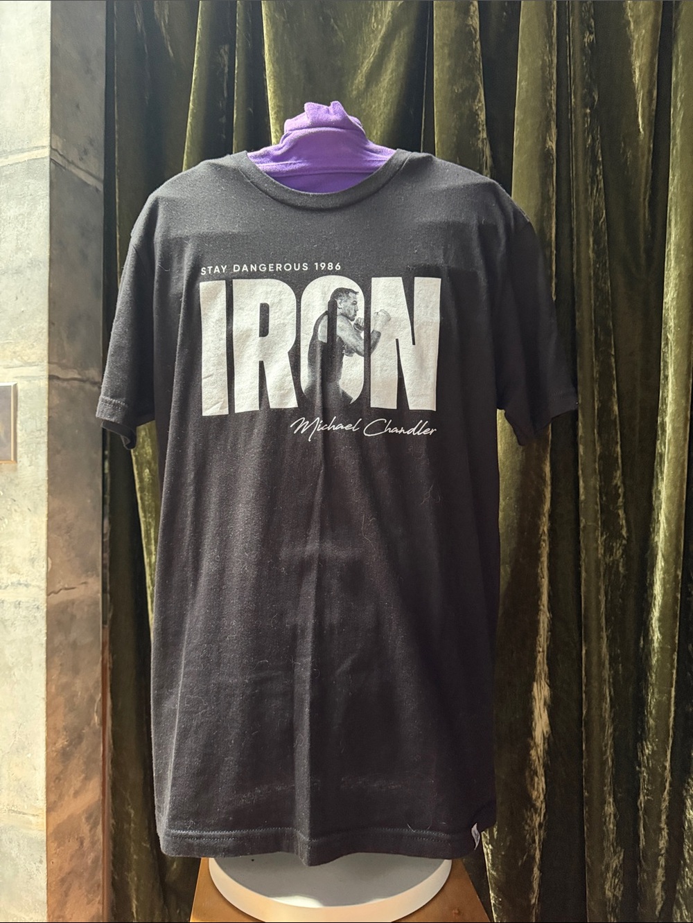Kid Dangerous Black T-Shirt with White IRON Logo